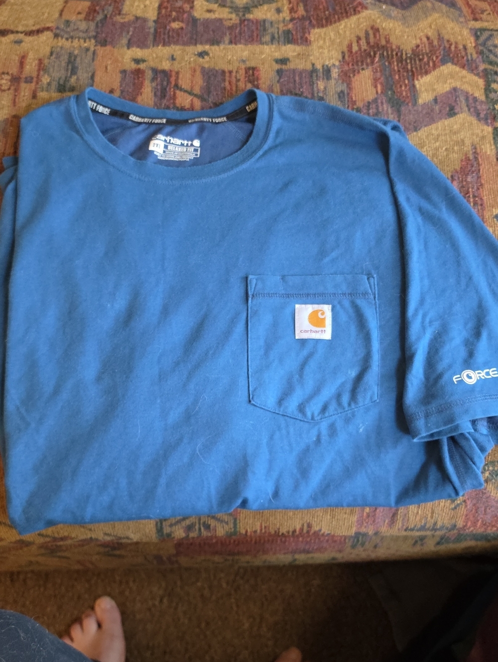 Carhartt Men’s 2xL Royal Blue Pocket Short Sleeve Tee